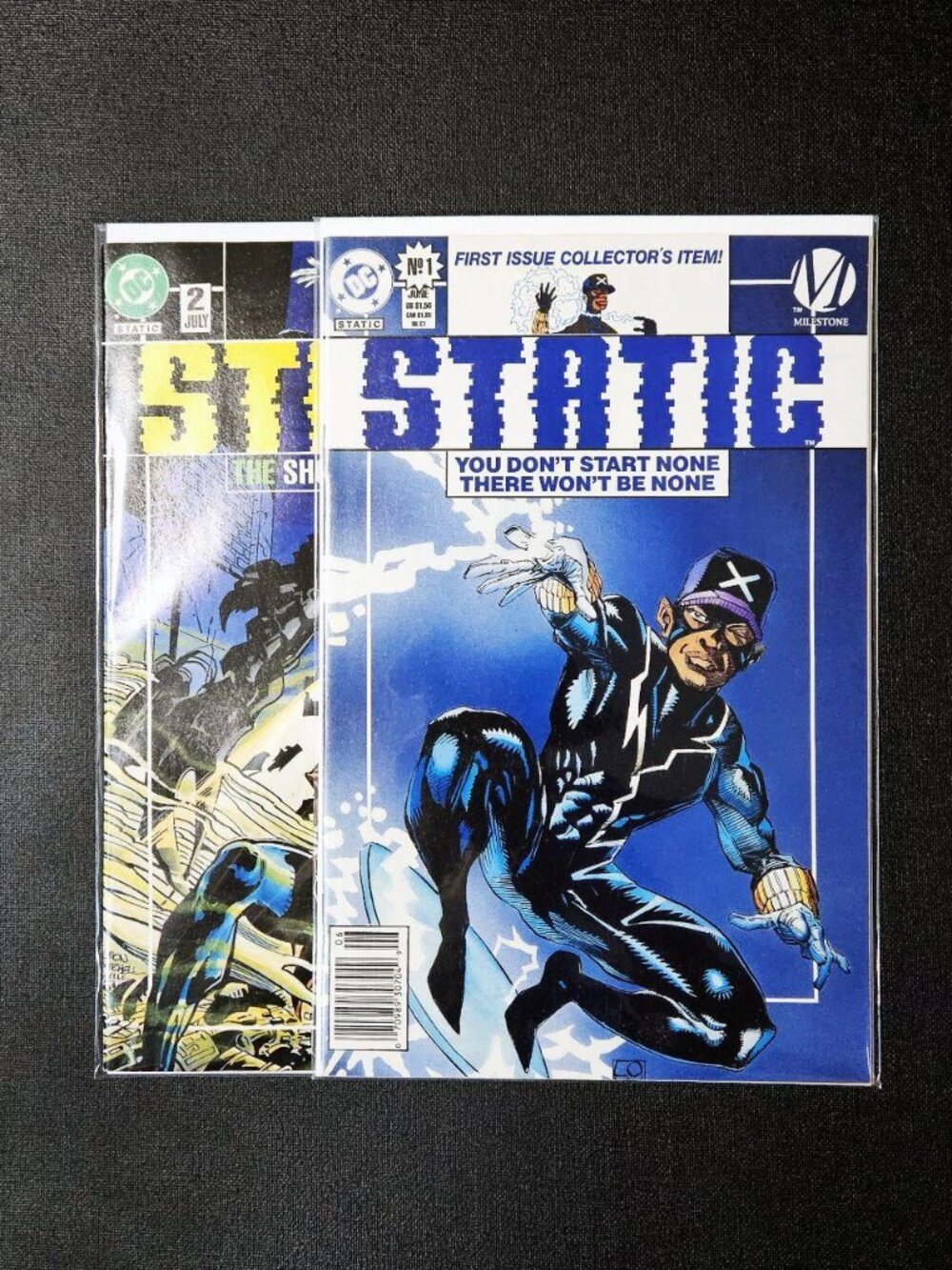 STATIC 1,2 🔑 issue (1993) - 2 Book Lot